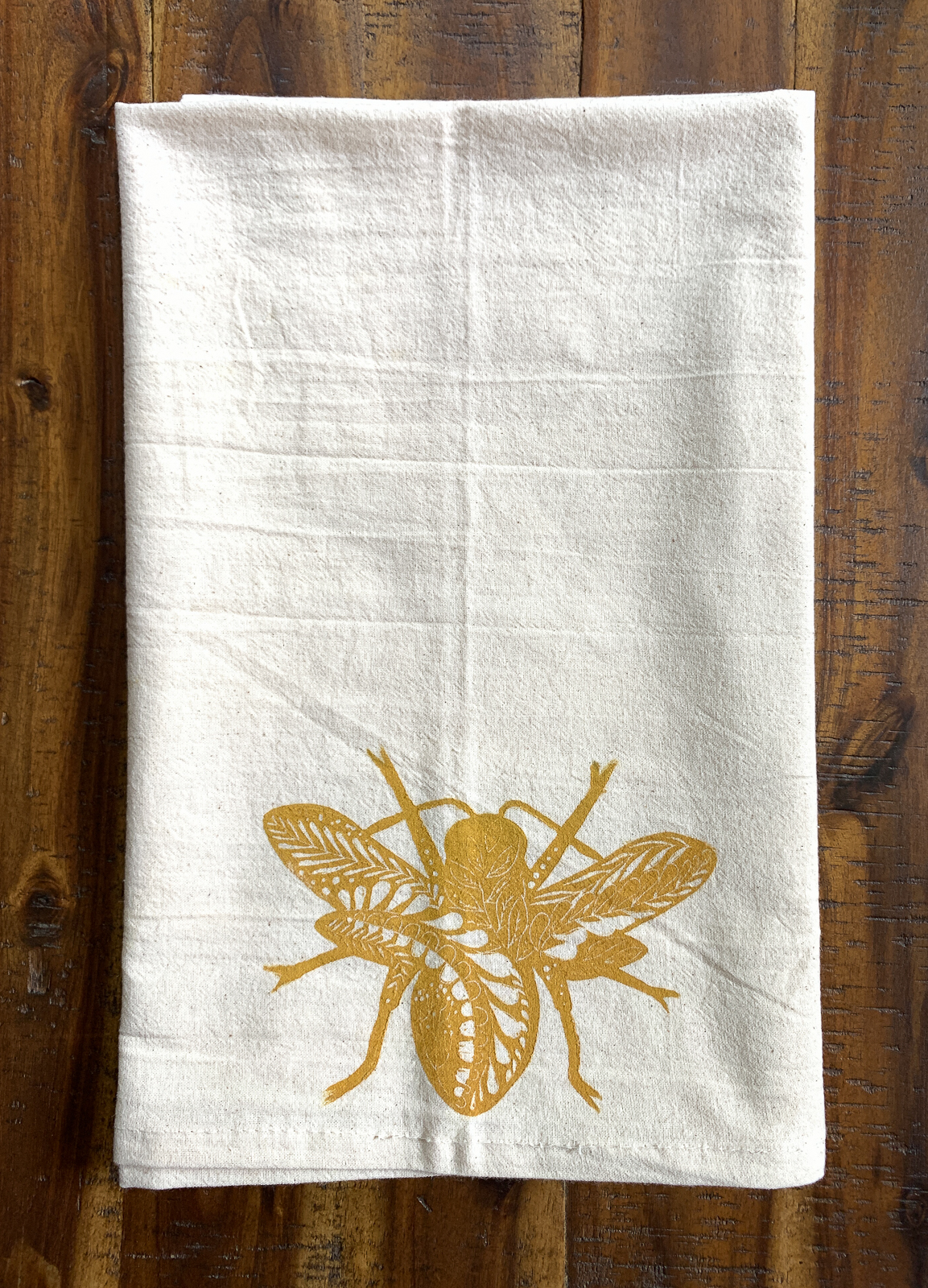 Floral Bee Tea Towel
