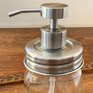 Soap & Lotion Pump for Mason Jar, Regular Mouth in Stainless Steel - Image 2