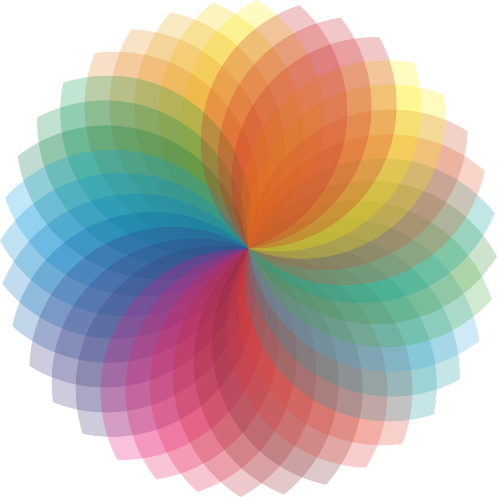Color spectrum of ROYGBIV